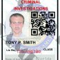 custom Private Investigator ID card (Template PI5321a))