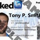 Custom Linked-in profile ID card temp 2 (Template # 4817)