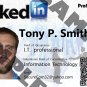 Custom Linked-in profile ID card temp 2 (Template # 4817)