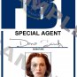 X-files Special Agent Dana Scully portrait ID Card (Template # X3P345)
