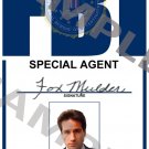 X-files Special Agent Fox Mulder Portrait ID Card (Template # X3P334)