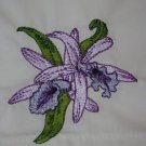 Orchid Machine Embroidered Pillowcases U Choose Design