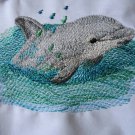 Dolphin Machine Embroidered Pillowcases U Pick Design