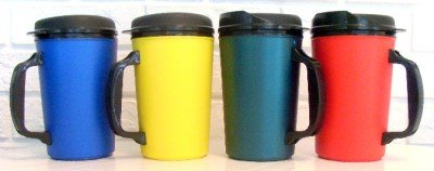  ThermoServ 2 Foam Insulated Coffee Mugs 34 oz (1) Blue