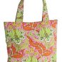 Amy Butler / Kalencom - Sara Tote in Temple Tulips Tangerine, NWT