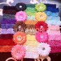 WHOLESALE COST GIRL GERBER 4" DAISY FLOWER HAIR CRYSTAL