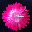LOT OF 18 GERBER DAISY HAIR FLOWER CLIP BOW SILK 4" GEM