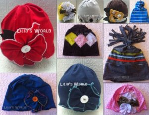 PINK/WHITE COTTON KUFI BEANIE BABY GIRLS HAIR BOW OR BOYS CAP HAT FITS 0-3 YEARS