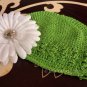 6 Lot HOLIDAY SET BABY INFANT TODDLER KUFI HAT GERBER DAISY FLOWER GIRL HAIR BOW