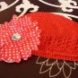 6 Lot HOLIDAY SET BABY INFANT TODDLER KUFI HAT GERBER DAISY FLOWER GIRL HAIR BOW