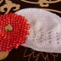 6 Lot HOLIDAY SET BABY INFANT TODDLER KUFI HAT GERBER DAISY FLOWER GIRL HAIR BOW