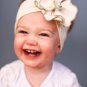 PINK/WHITE/LACE #7 COTTON HEADBAND BABY GIRL HAIR BOW GERBER FLOWER DAISY