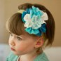 Purple/White Lace COTTON HEADBAND BABY GIRL HAIR BOW GERBER FLOWER ELASTIC DAISY