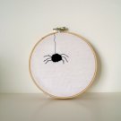 Fuzzy Spider  Needle Punch Embroidery Hoop