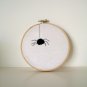 Fuzzy Spider  Needle Punch Embroidery Hoop