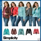SIMPLICITY 4509 WOMENS LINED JACKETS 18W-24W