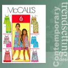 McCALL'S  5572 GIRLS TOPS,DRESSES, SHORTS & CAPRI PANTS