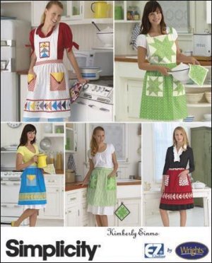 SIMPLICITY 2980  PATCHWORK APRONS BY KIMBERLY EINMS