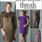 SIMPLICITY 2844 THREADS MAGAZINE COLLECTION DRESS 6-14