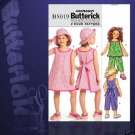 BUTTERICK 5019 FASHION EXPRESS DRESS; HAT; TOP; PANTS