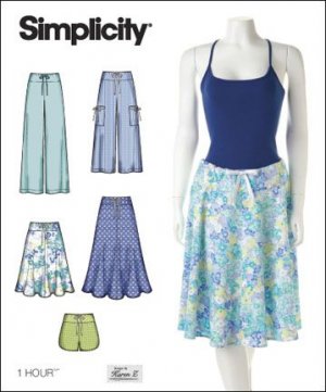 SIMPLICITY 2611  ONE HOUR PANTS, SKIRT AND SHORTS 6-14