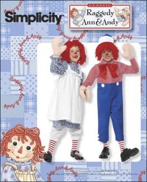 SIMPLICITY 2784 CLASSIC RAGGEDY ANN & ANDY FOR TODDLERS