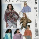 McCALL'S 4840 PONCHOS AND CAPELETS XS-M