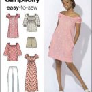 SIMPLICITY 2616 EASY-T0-SEW  DRESS, TOP, PANTS, SHORTS