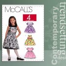 McCALL'S 5793 GIRLS EASY DRESSES 2-5