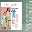McCALL'S 5969 GIRLS NIGHTGOWNS, TOPS & PANTS 3-6