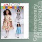 McCALL'S 5966 SEW CRAFTY GIRLS LINED DRESSES 6-8
