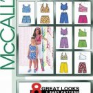 McCALL'S 3602 GIRLS SUMMER TOPS & PULL-ON PANTS 7-10