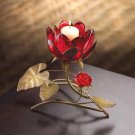 Ruby Lotus Votive Holder Item #: 12791