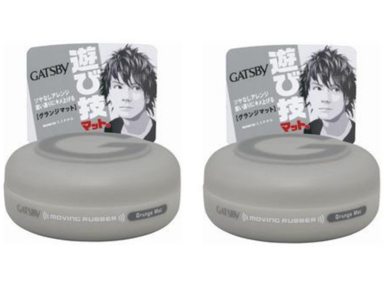 2PCs Lot Japan Gatsby Wax Hair Styling Moving Rubber Series Casual Matte 80g Free Shipping