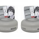 2PCs Lot Japan Gatsby Wax Hair Styling Moving Rubber Series Casual Matte 80g Free Shipping