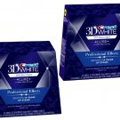 2X USA Crest 3D White Luxe Whitestrips Professional Effects 20 Pouches / Box
