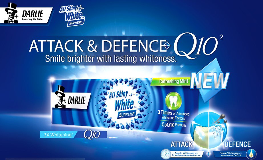Darlie All Shiny White Supreme Teeth Refreshing Mint Whitening