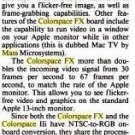 Vintage Mass Microsystems Colorspace FX Special Effects Upgrade Card for IIi