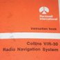 Rockwell Collins VIR-30 Radio NAvigation NAV  Instruction manual Book