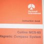 Rockwell Collins MCS-65 Magnetic Compass Instruction Installation manual Book