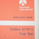 Rockwell Collins 971F-1 Test Set Instruction  manual book