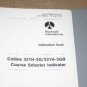 Rockwell Collins 331H-3G/3GB Course Selector indicator instruction book manual