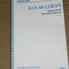Bendix King KLN-88 Loran  Abbreviated Operation manual
