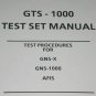 Allied Signal Wulfsberg GTS-1000 Test Set Manual GNS-X