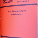 OWATONNA 235 windrower operator and parts manual