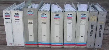 Huge Lot Ford New Holland Service Bulletin Journals