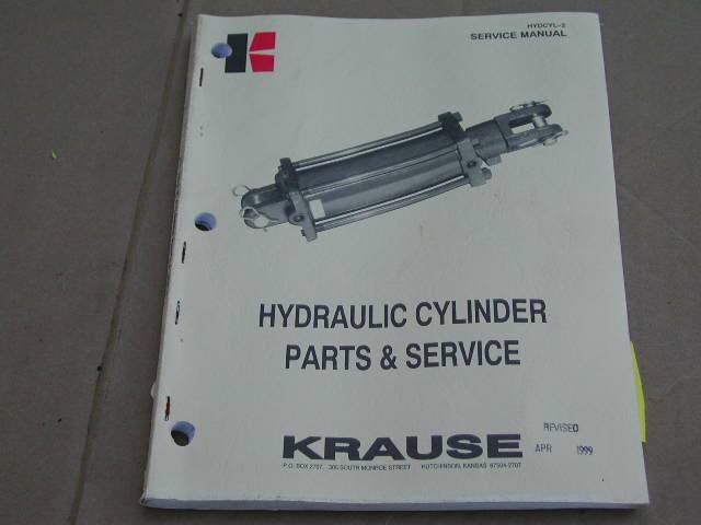 Krause Hydraulic Cylinder Parts Catalog/Service manual