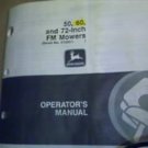 JD John Deere 50,60, & 72" FM Mower Operators Manual