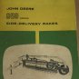 JD John Deere 850 Side Delivery Rake Operators Manual
