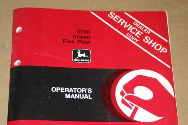 JD John Deere 3700 Drawn Flex Plow Operators Manual